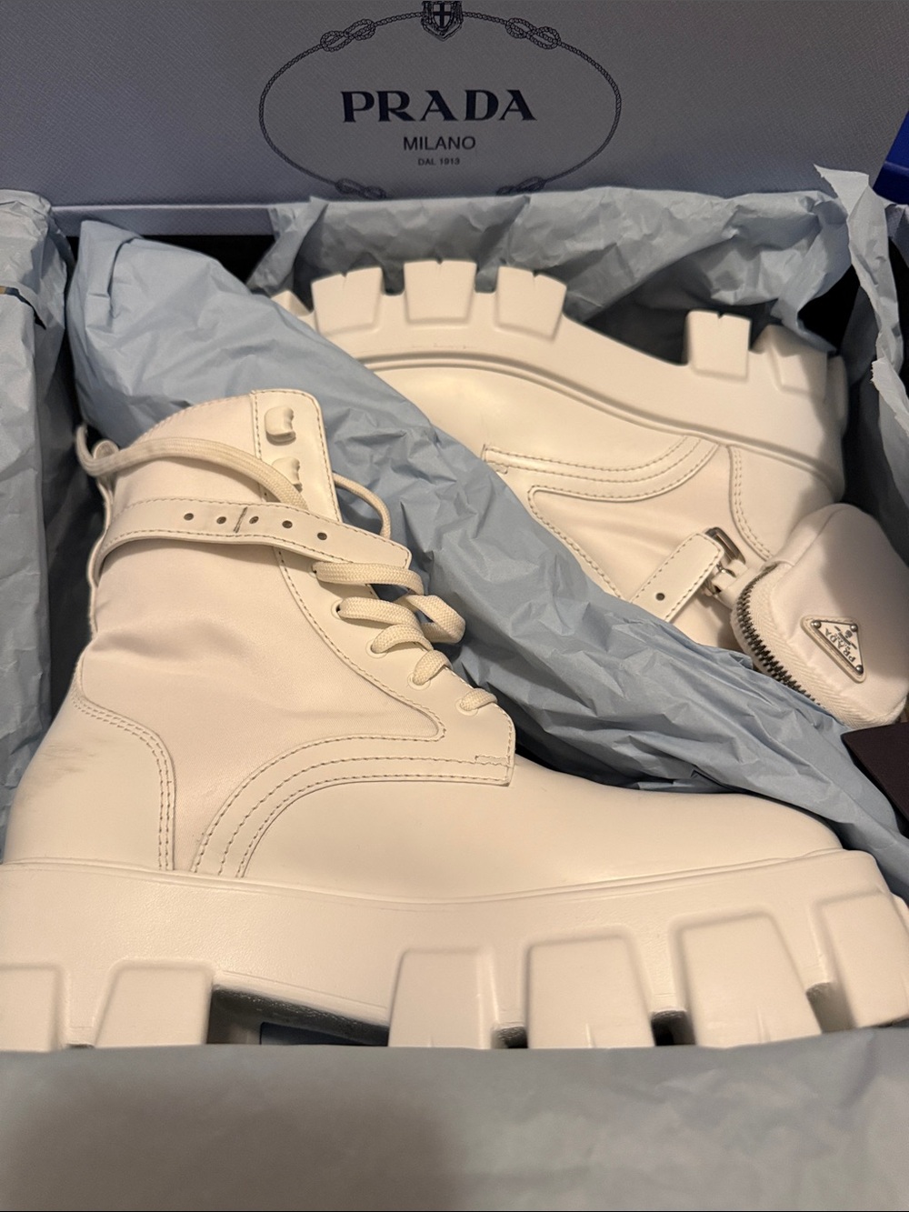 Prada Combat Boots